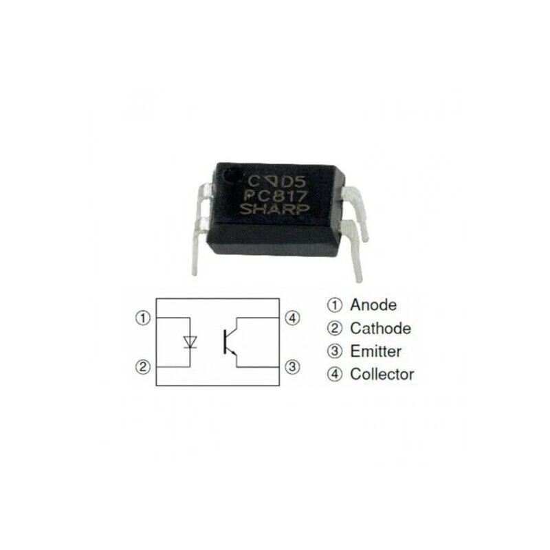 Fototransistor 10 piezas PC817 EL817C LTV817 PC817-1 80V 20mA OPTOACOPLADOR DIP-4 Foto 3 de 4