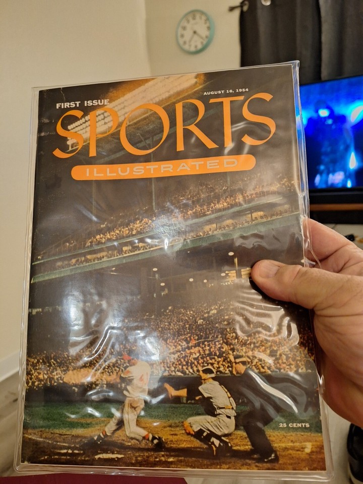 August 16, 1954 Sports Illustrated First Issue 1st Baseball Card Insert