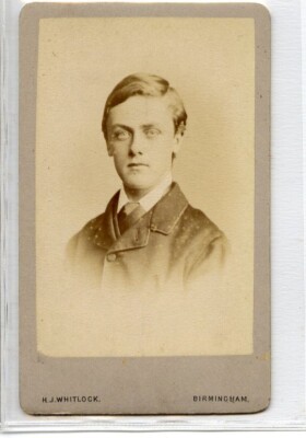 (KLj6080) RP Victorian CDV, Unbekannter Gentleman, Whitlock, Birmingham