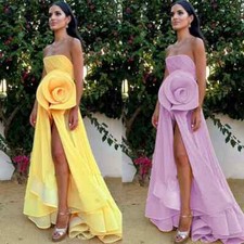 Classic Modern Style Evening Dresses Strapless Flowers Bespoke Occasion Gowns