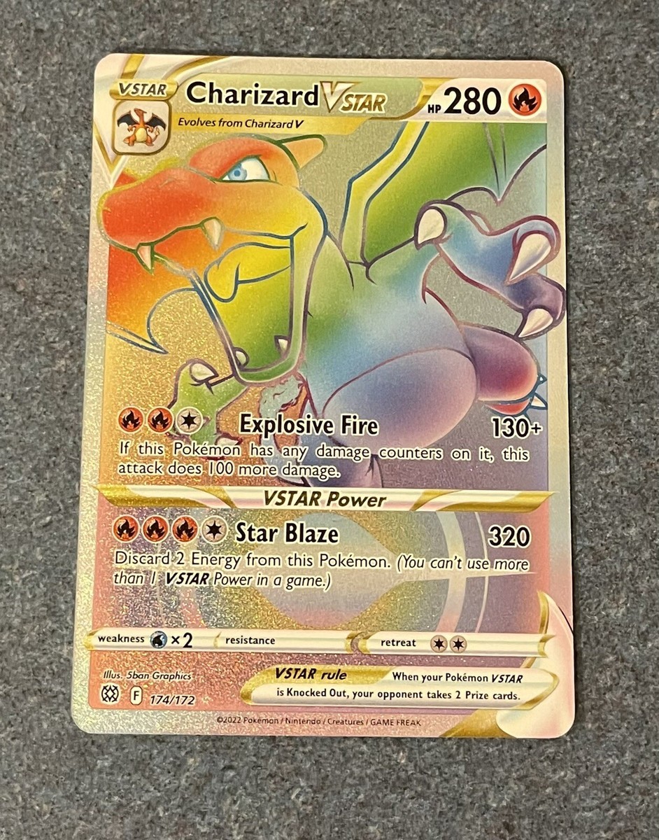 Charizard VStar Brilliant Stars Pokemon Card 174/172 Hyper Charizard VStar Brilliant Stars Pokemon Card 174/172 Hyper