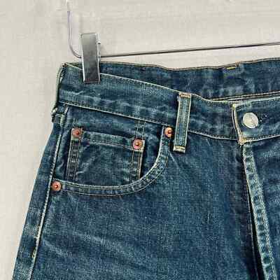LEVIS 503B Big E Selvage Vintage 90s Jeans 30 x 34 Dark Blue LEVIS 503B Big E Selvage Vintage 90s Jeans 30 x 34 Dark Blue