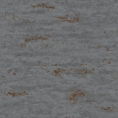 Grandeco Industrial Stein Beton Tapete Dunkelgrau Kupferkleister Wand GT1202