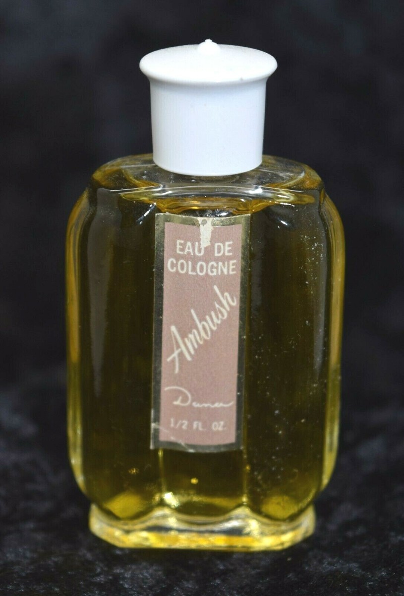 Vintage AMBUSH Cologne Splash by DANA EDC Miniature Mini 1/2 Fl Oz