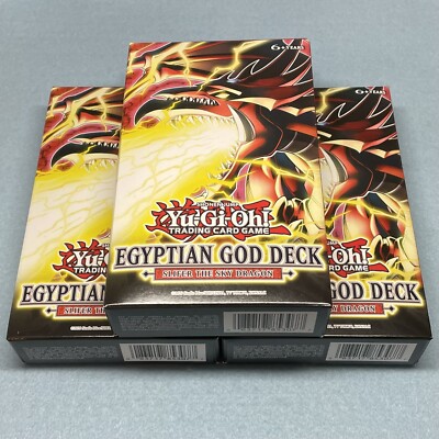 3x Yugioh Slifer the Sky Dragon Egyptian God Card Structure Deck 1st  Edition | eBay