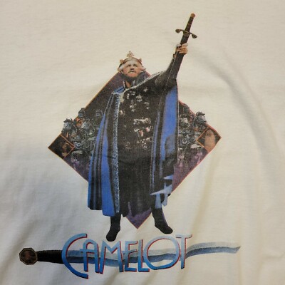 Vintage 80s Richard Harris Camelot World Tour T Shirt Screen Stars Large