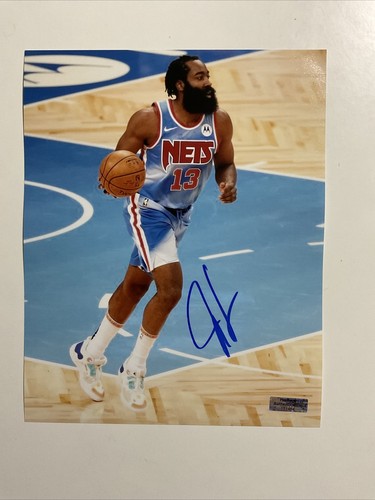 James Harden Brooklyn Nets Signed Autographed 8x10 Photo