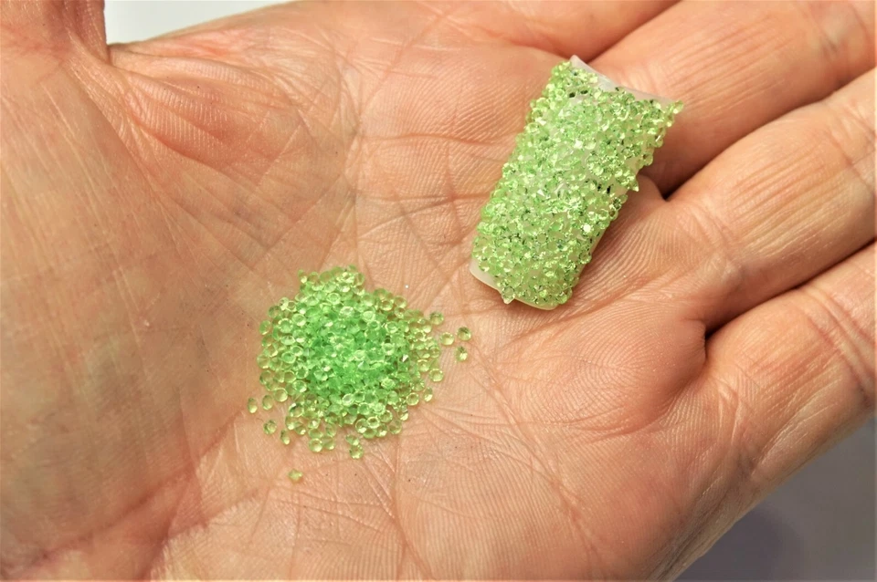 CRISTALES VERDES PREMIUM PARA UÑAS 1000 Pixiecrystals arte en uñas pequeño regalo Foto 4 de 4