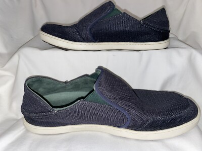 OluKai Nohea Mesh Navy Blue Casual Shoes Slip On Comfort  display picture 1