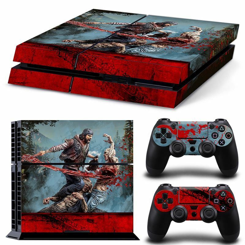 PS4 Pro Playstation 4 Console Skin Decal Sticker Days Gone + 2 Controller  Skins