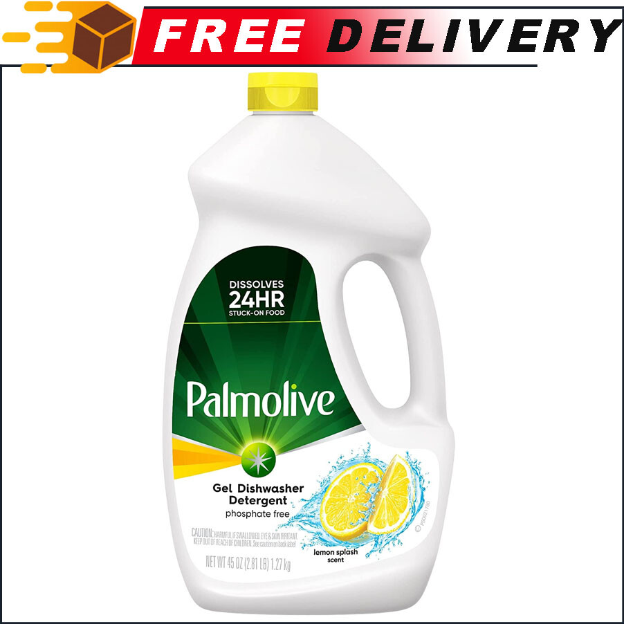 3Pack Palmolive Eco Dishwasher Detergent Gel Dissolves 24Hr, Lemon