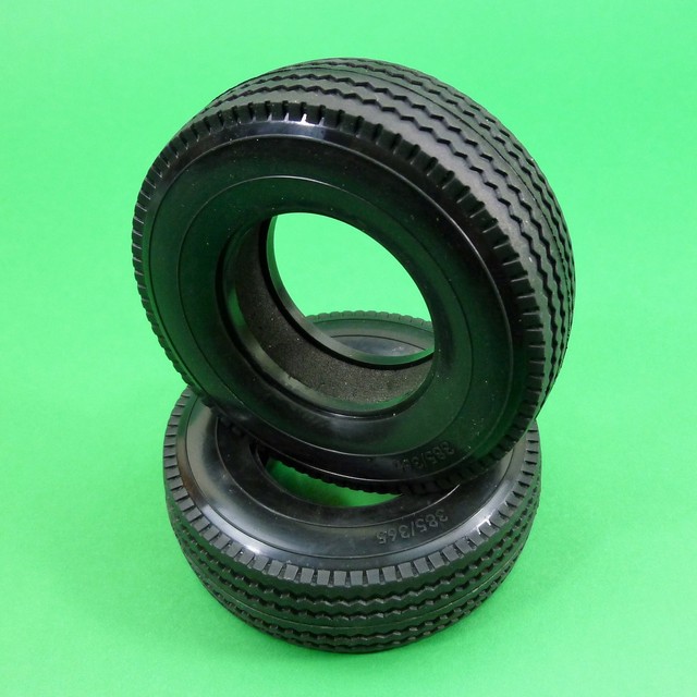 Wide tyres tires for Tamiya Hercules 114 RC Prime Mover Tractor