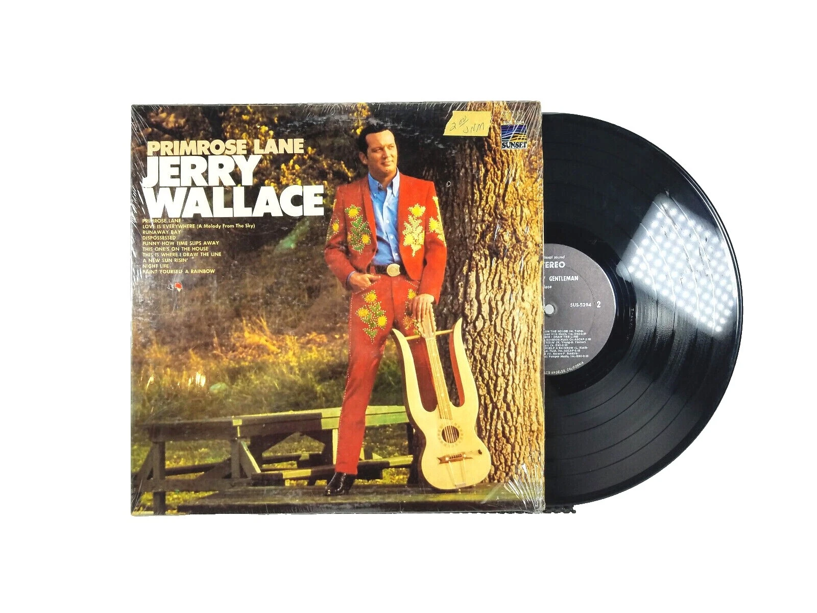 Jerry Wallace Country Very Good (VG) Sleeve Vinyl Records