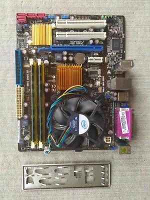 ASUS P5KPL-AM EPU Rev 1.03G Motherboard with RAMs + I/O Shield included ...