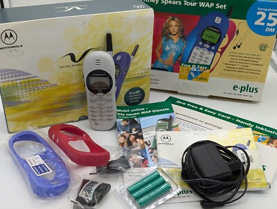 Vintage Motorola V.2288 Britney Spears Tour WAP Set in OVP Retro Handy 2