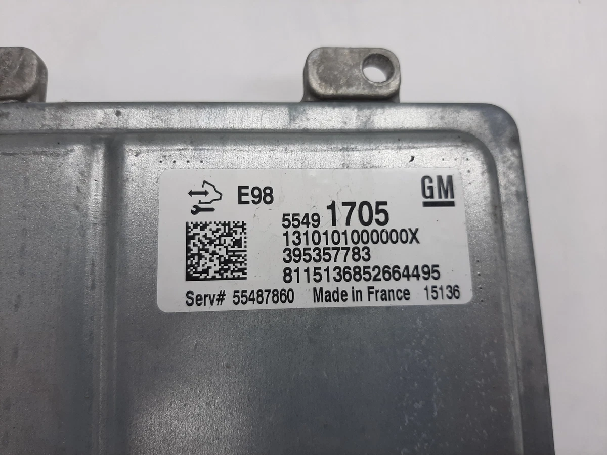 OPEL MOKKA 1.6 CDTI 100kw 2015 Engine Control Unit 55491705 