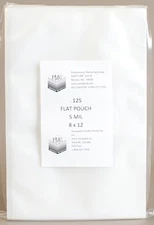 5 Mil 8x12, 125ct FLAT CHAMBER BAG Vacuum Seal Food Machines ARY VacMaster 