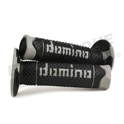 Original Domino A260 Black & Grey Full Diamond Closed End Griffe für Zero Bikes