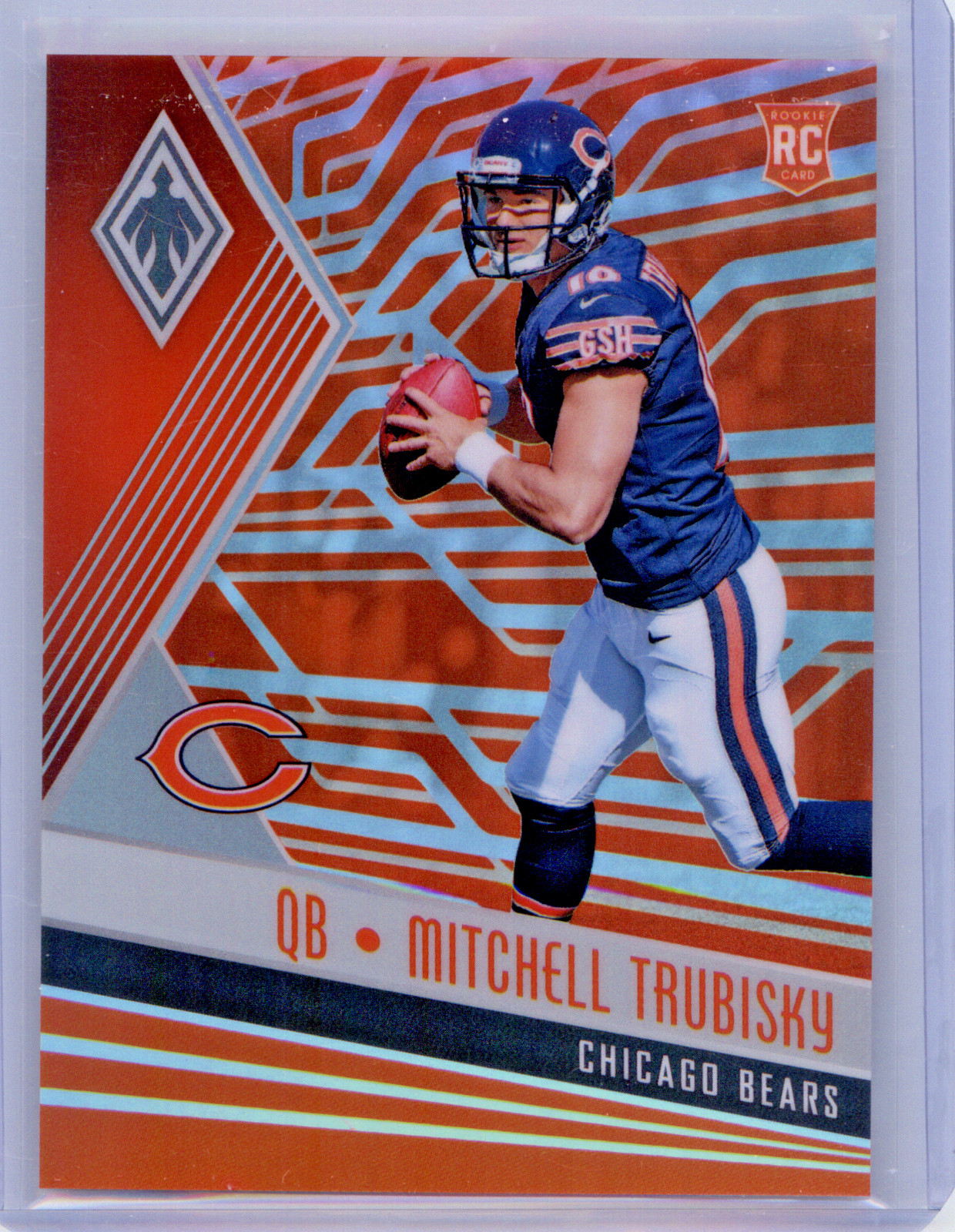 2017 Panini Phoenix - Rookies Mitchell Trubisky #102 Orange /99 (RC)