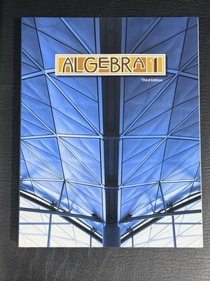 BJU Algebra 1 Student Textbook 3rd Edition Fast Shipping Unused