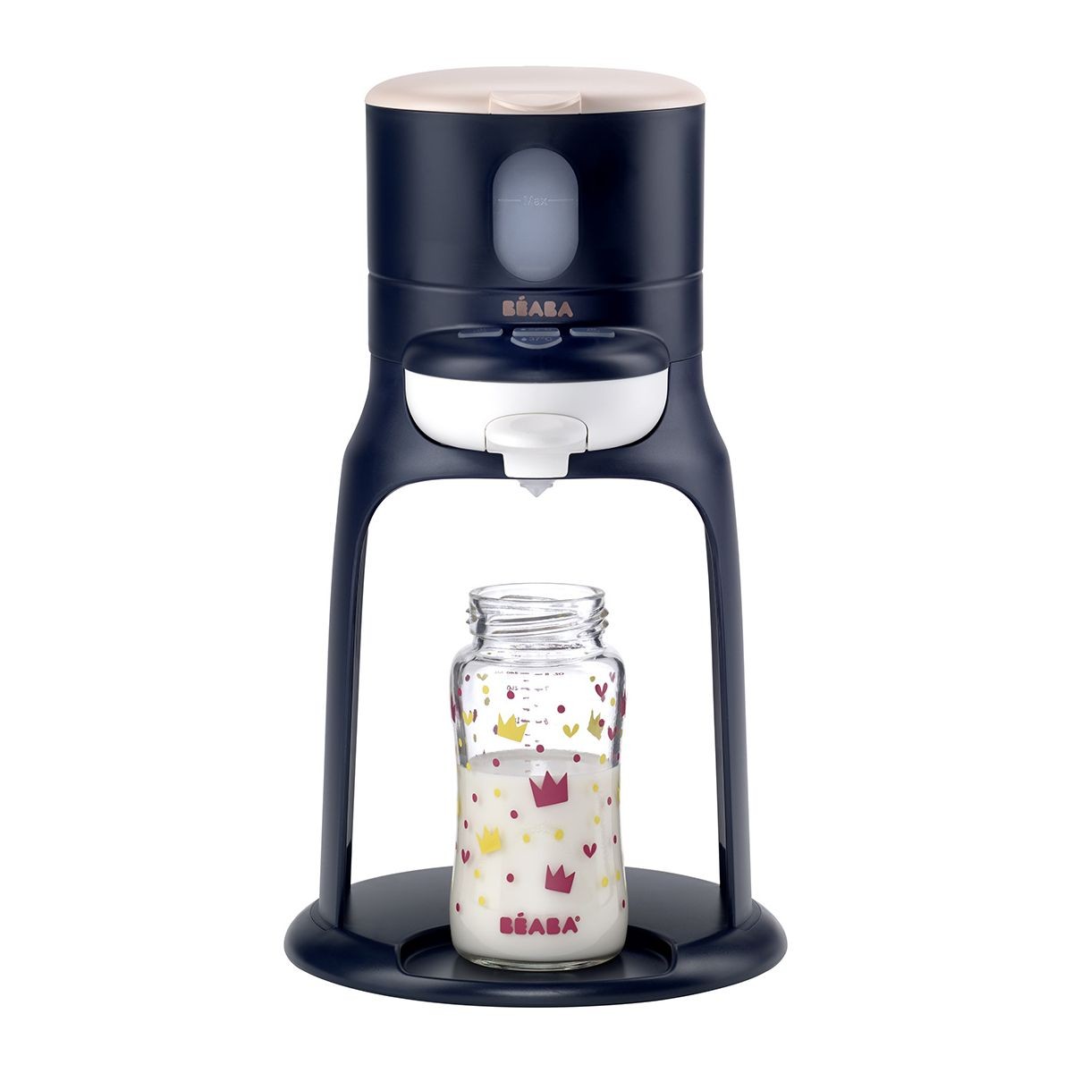 Préparateur biberon BEABA Bib expresso eau chaude 37°C en un clic plastique sans BPA nightblue