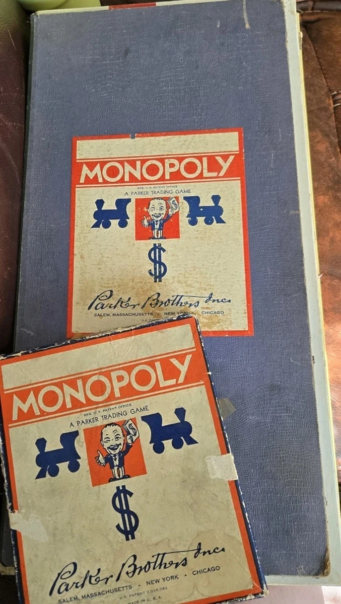 Parker Brothers Monopoly 1936 Year Vintage Manufacture Board