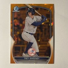 2023 Bowman Sapphire Edition - Chrome Prospects Trey Sweeney Orange 21/50 (RC)