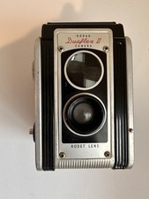 Vintage Kodak Duaflex II TLR Camera Kodet Lens 620 Film Format Black Silver