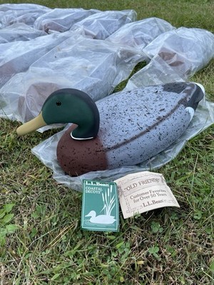 L.L. Bean Mallard Cork Duck Decoy Brand New Condition - George Soule Hand Paint