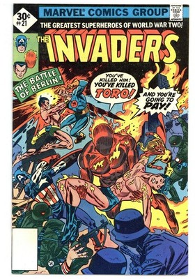 Invaders # 21   VERY FINE    October 1977   Gil Kane cover   Roy Thomas story