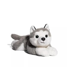 FAO Schwarz Adopt A Pets Husky Plush Stuffed Animal Gray White Medium