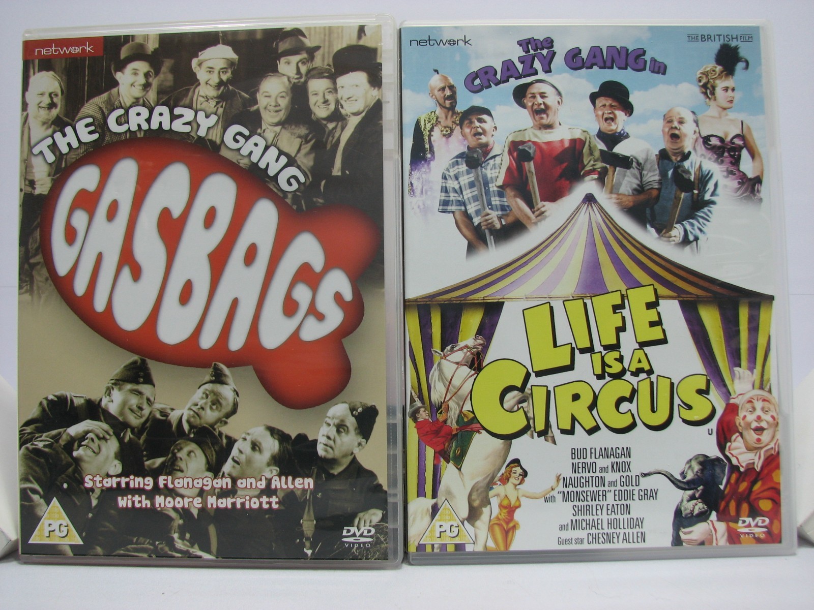 The Crazy Gang - Gasbags & Life Is A Circus (DVD) REGION 2. B&W
