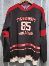 Vintage Tommy Hilfiger Men's Sweater  Tommy Jeans 85  Size Large 100 Cotton