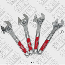 Milwaukee 48-22-7412 12 in Adjustable Wrench - Red/Silver Price 1 Each
