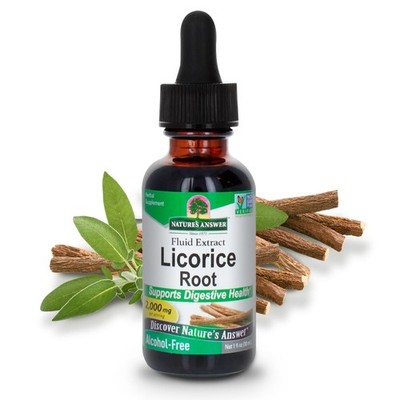 Nature's Answer Licorice Root Herbal Supplement 2 Fl Oz Alcohol Free Extract