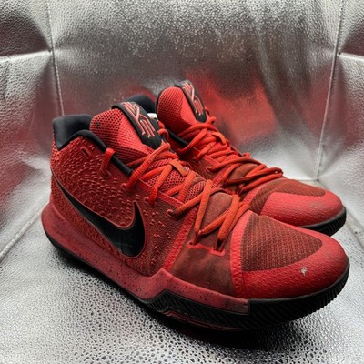 Size 12 Nike Kyrie 3 Three Point Contest Candy Apple Mens Red Shoes 852395-600