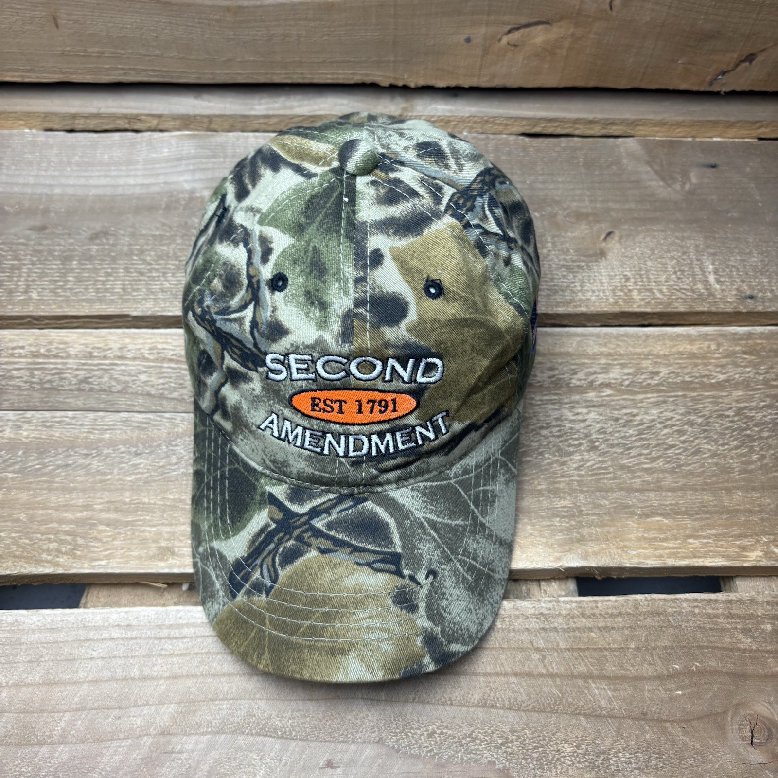 Second Amendment Team Lars USA Camo Strapback Out… - image 3