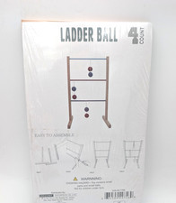 Ladder Ball 4 Count Toss Wood Game Set Indoor/Outdoor Mini Children 3 
