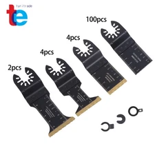 110 PCS Oscillating Tool Blades Universal Titanium Oscillating Saw Blades Kit