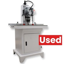 Used! Woodworking Pneumatic Hinge Boring Drill Press 110V Single Head &phi;35mm