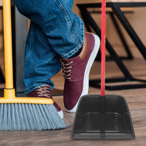 Garbage Shovel Office Dust Pan with Vertical Handle Stand up Dustpan Only - Picture 6 of 12