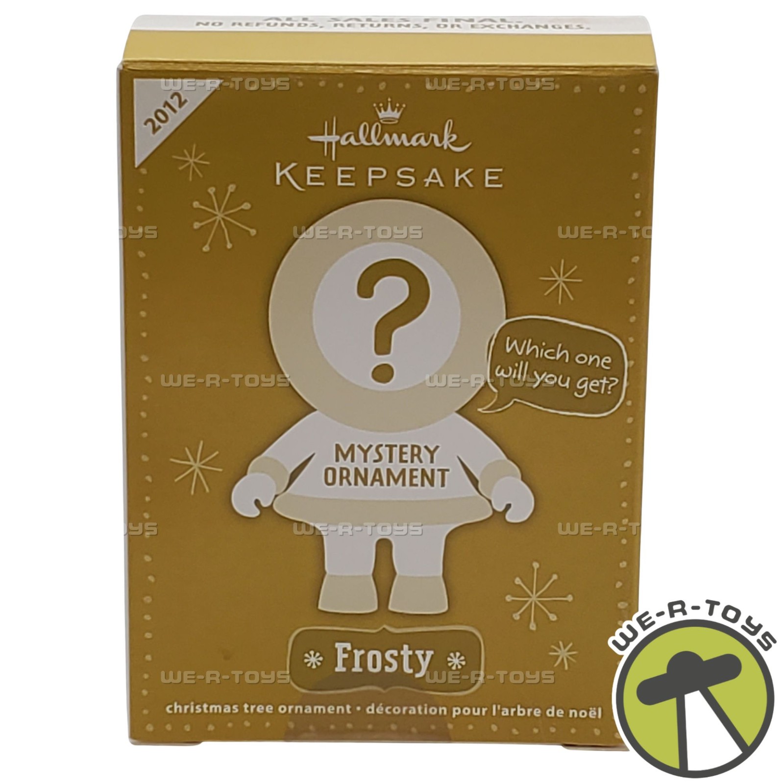 Hallmark Keepsake 2012 Frosty Mystery Ornament Christmas ornament NEW