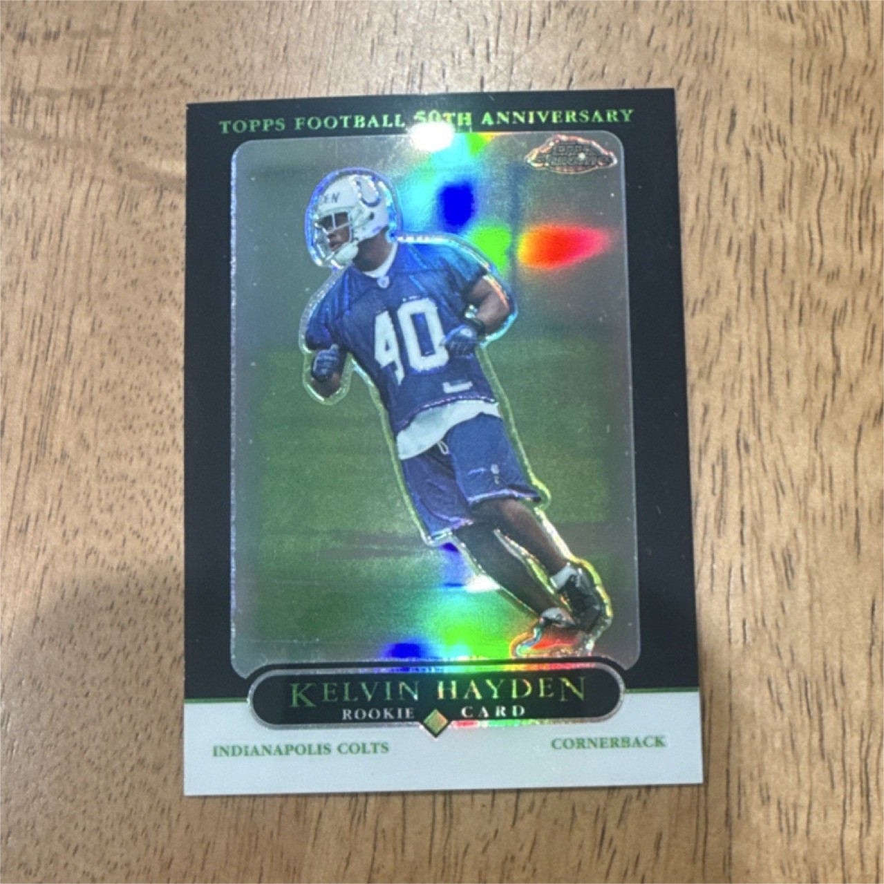 Kelvin Hayden Topps Chrome #242 Black Refractor