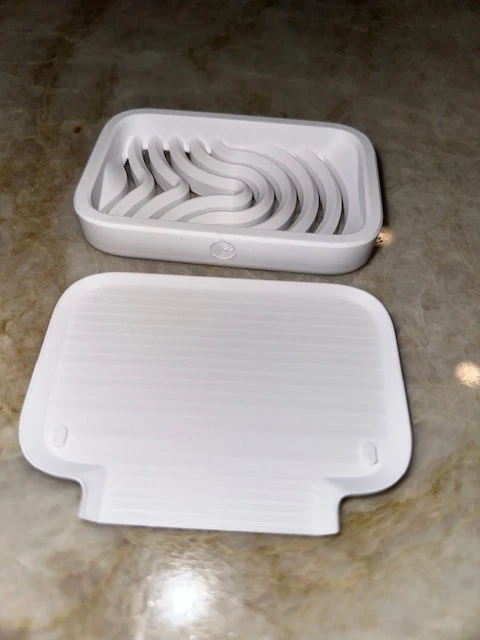 Bandeja de Jabón con Escurridor Incorporado Jabón Higiénico de Secado Rápido Organizador de Baño Foto 2 de 4