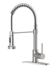 Kitchen Faucet with Pull Down Sprayer Industrial 1 Handle 1 Hole Or 3 Hole Fa...