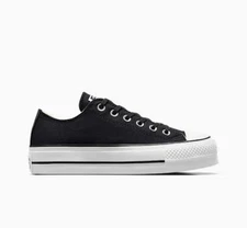 (WMNS) Converse Chuck Taylor All Star Lift Platform Canvas Ox 'Black' 560250F