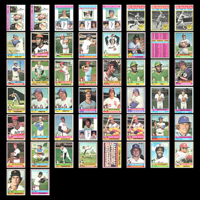 1976 Topps Lot 50 Vintage Baseball Cards VG MLB Set Bulk Dealer Collection