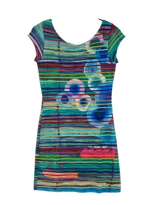 Robe Mini Sans Manches À Col Rond Femme Taille S - Photo 1/4