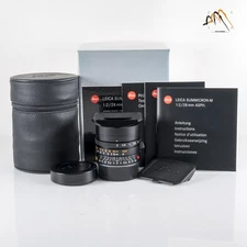 Leica Summicron-M 28mm/F2.0 E46 Asph II 11672 Black Lens Germany #88621