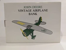Vtg John Deere Spec Cast Airplane Bank#35024 Lockheed Vega 5B 1992 NIB